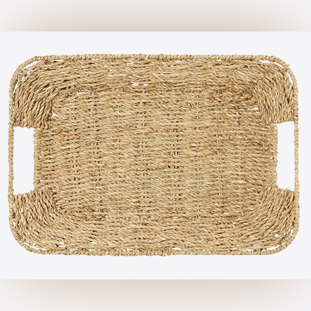 NWT Draper James Wooven Seagrass Tray